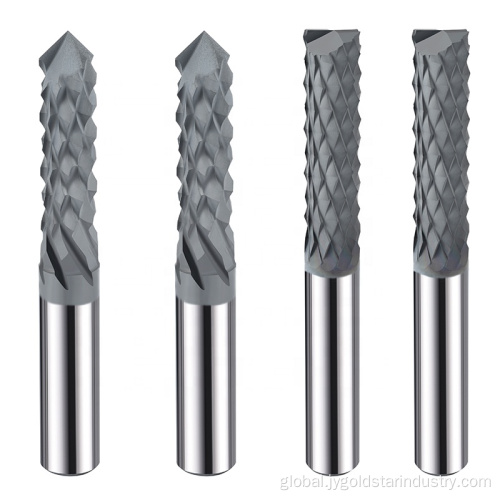 diamond coated popcorn endmills milling cutter for CFRP